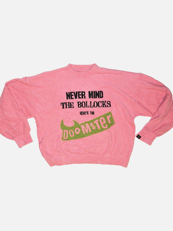 DOOMSTER - SWEATSHIRT - Here'sThe Sweater - Pink - shopi go'da!.