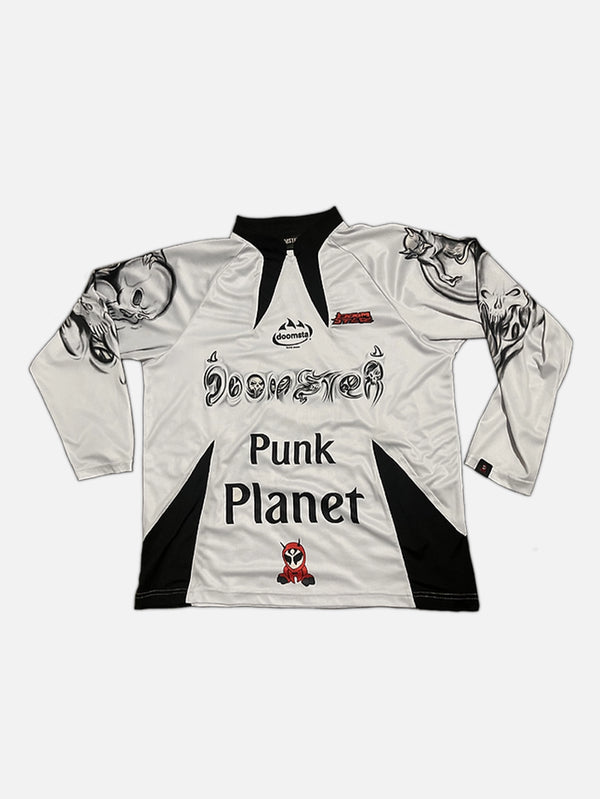 DOOMSTER - T-SHIRT - Punk Planet Jersey - Grey - shopi go'da!.