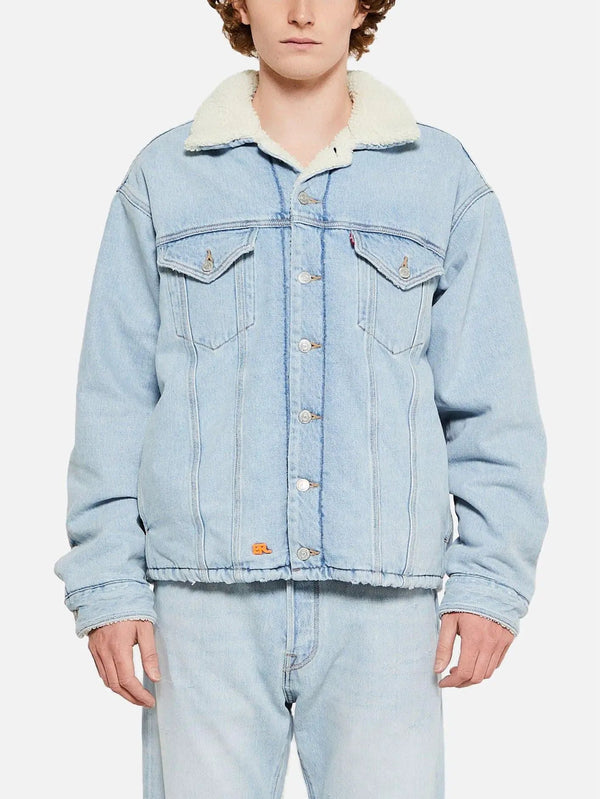 ERL ERL x Levi's Sherpa Trucker - Blue - Jackets CEKET
