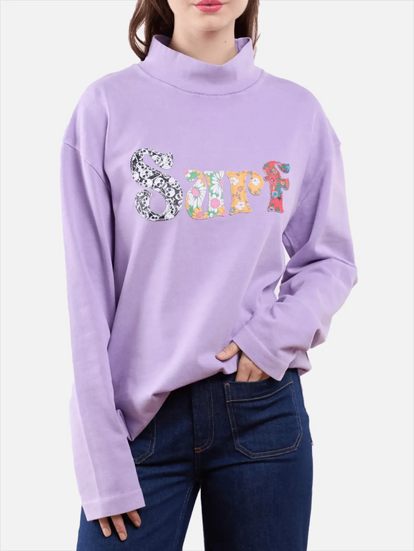ERL Surf Patch Longsleeve T-Shirt - Purple - T-Shirts T-SHIRT