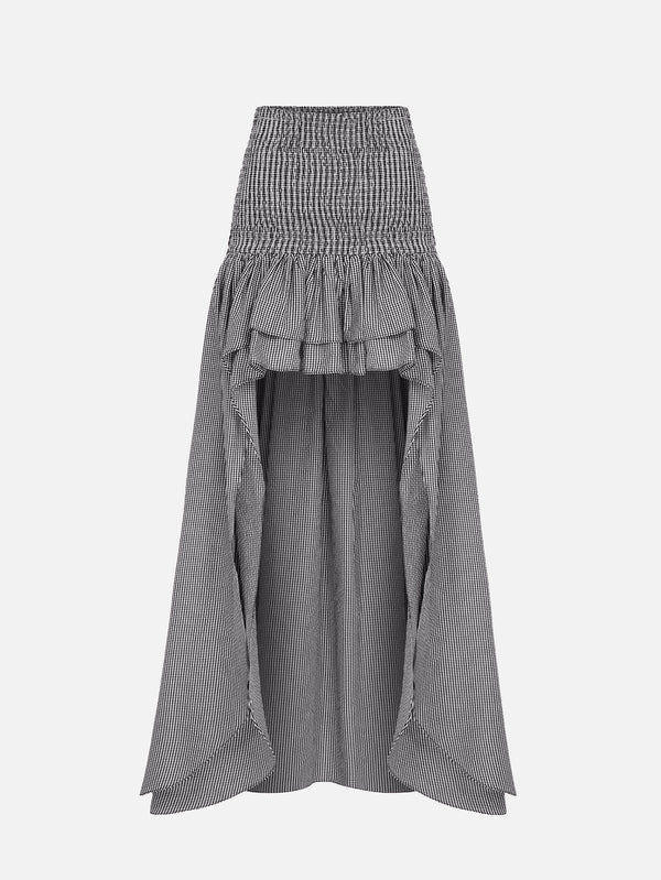 Fever Black Gingham Skirt