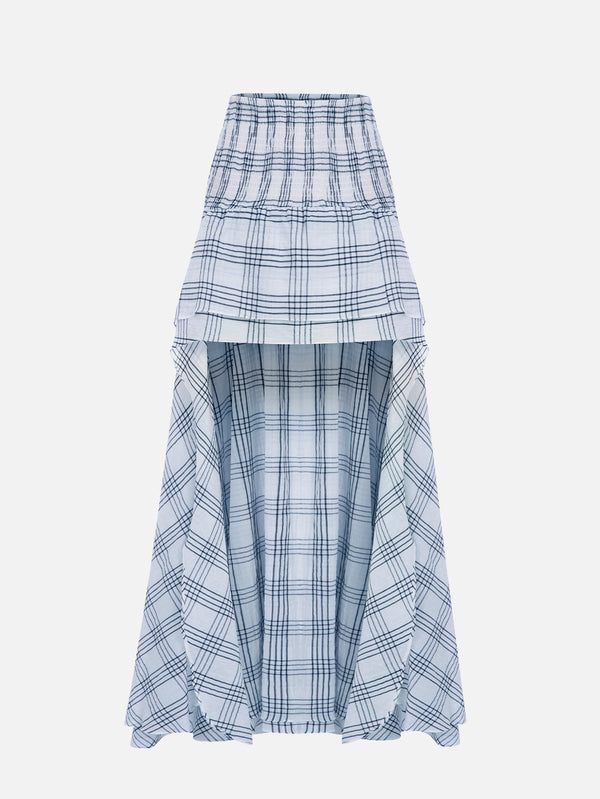 Fever White Black Plaid Skirt