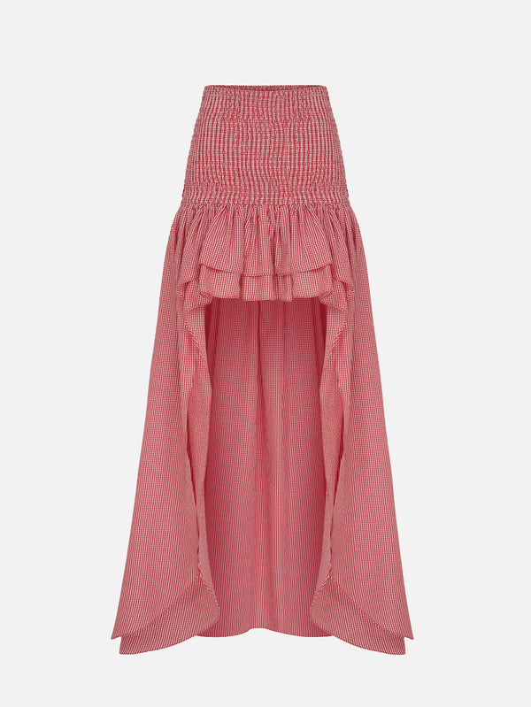 Fever Red Gingham Skirt