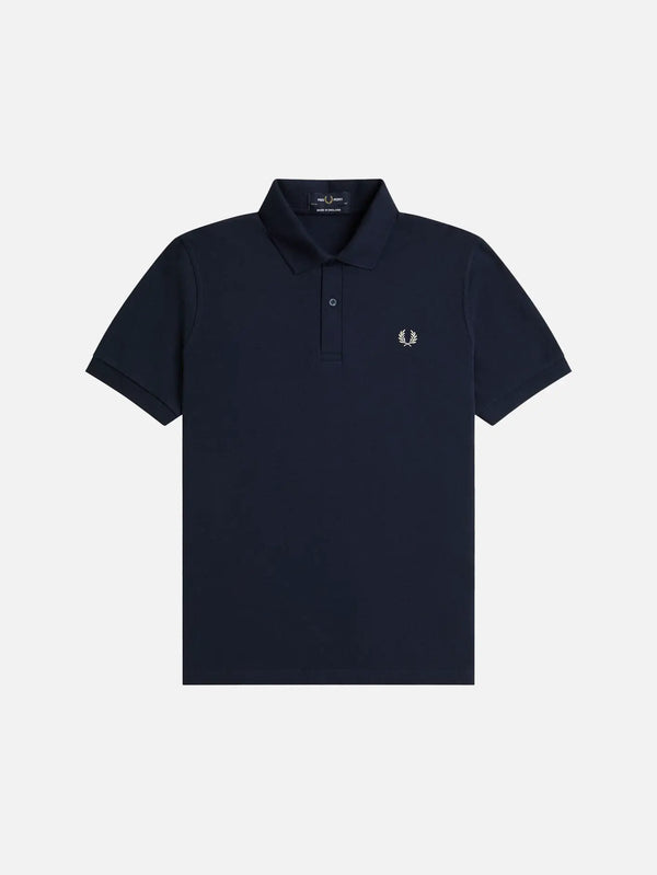 FRED PERRY The Fred Perry Shirt - Dark Carbon/Ecru - T-Shirts T-SHIRT