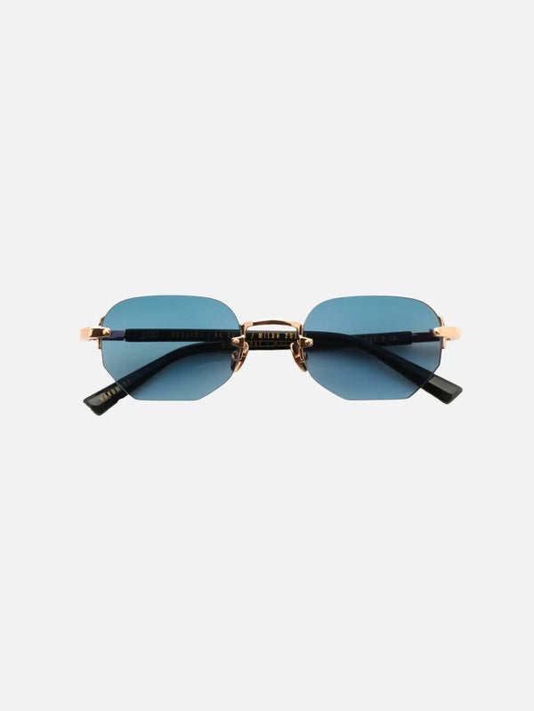 GAST Moonstone Altın Lacivert Unisex Güneş Gözlüğü - Sunglasses GÜNEŞ GÖZLÜĞÜ