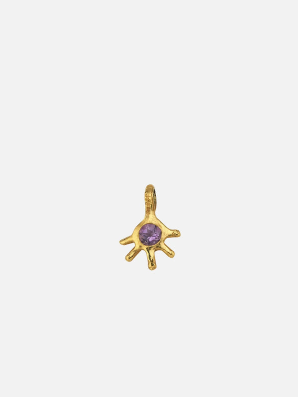 JEWELS FOR JOY Gerbe Pendant - Gold/Purple – Gold/Purple, önden görünüm
