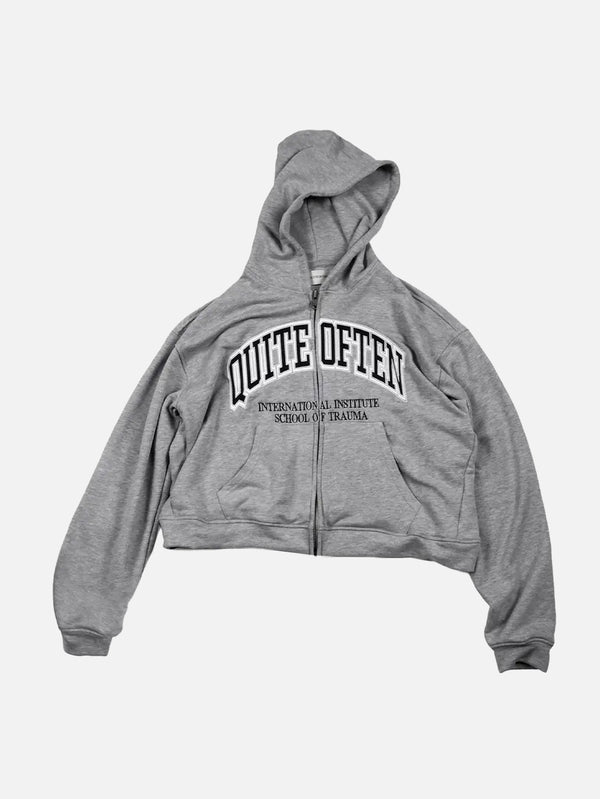 QUITEOFTEN, Collage Zip - Grey, HIRKA, shopi go'da!