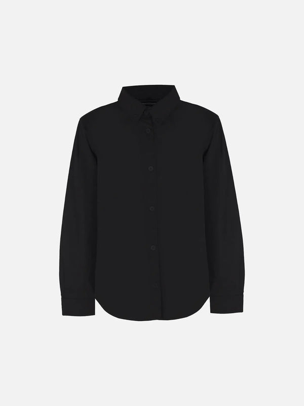 IN.K II Nylon Classic Shirt - Black - Shirts GÖMLEK