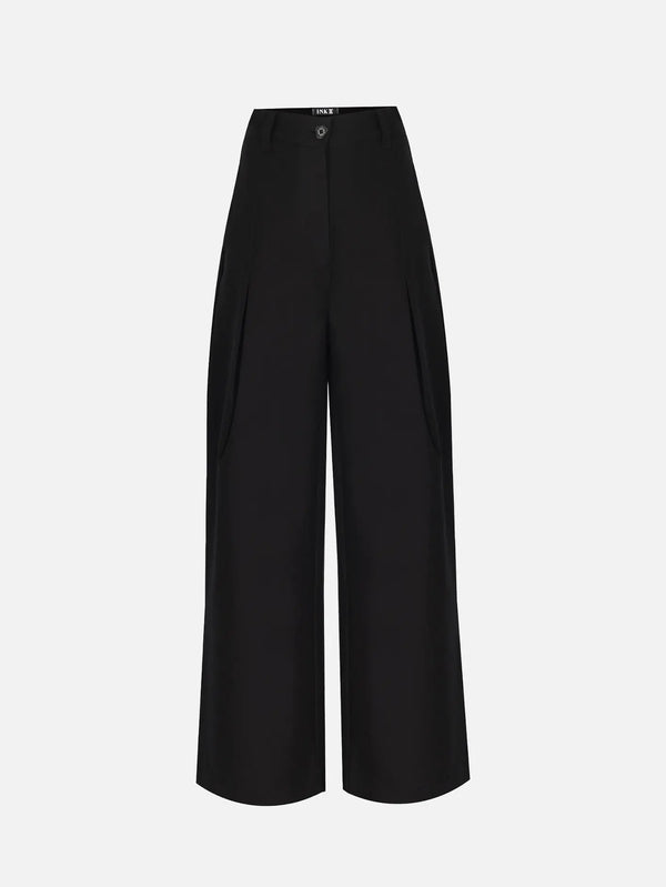 IN.K II High Waist Pleated Trouser - Black - Trousers PANTOLON