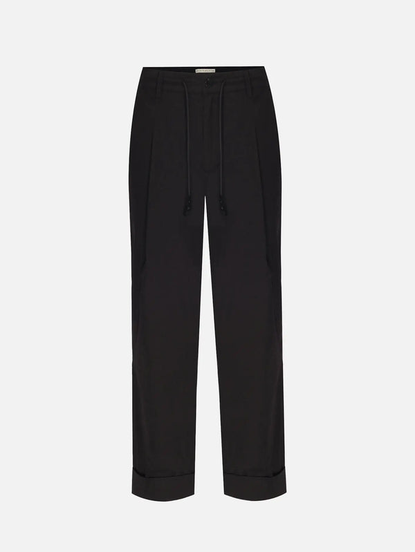 IN.K II Nylon Chino Trouser - Black - Chinos PANTOLON