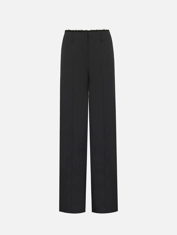 IN.K II Slit Back Trouser - Black - Pants PANTOLON