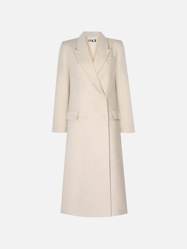 IN.K II Notch-Line Coat - Pearl Beige - Overcoats PARDÖSÜ