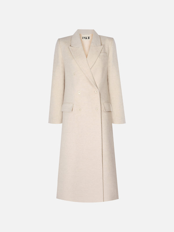 IN.K II - PARDÖSÜ - Notch-Line Coat - Pearl Beige - shopi go'da!.