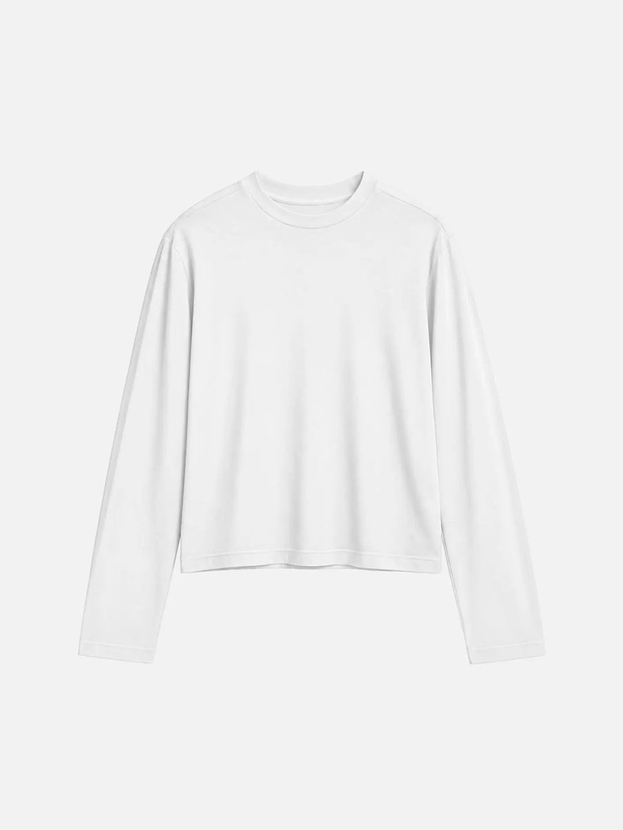 Itoshima Cropped Logsleeve T-Shirt - White
