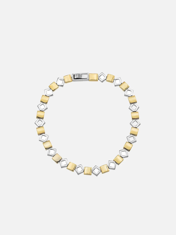 X STUDIO Silhouette Bracelet – Gold/Silver, üstten görünüm