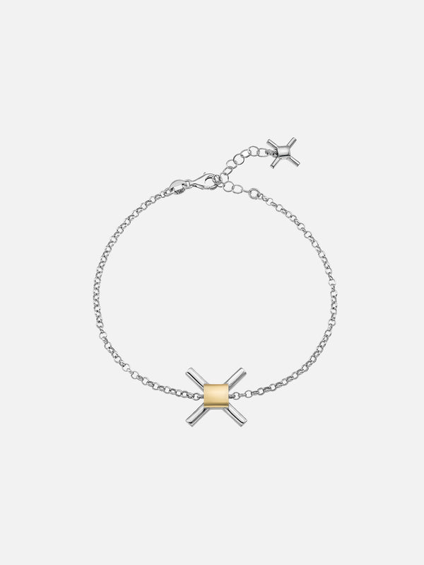 X STUDIO, The X Bracelet - Gold/Silver, BİLEKLİK, shopi go'da!
