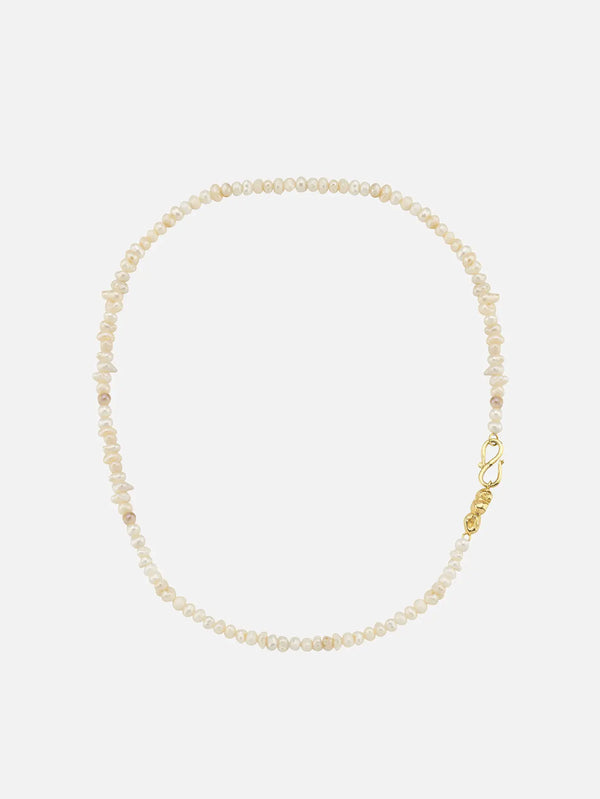 JEWELS FOR JOY İnci dizili altın kaplama gümüş kolye - perle crème - Uncategorized KOLYE