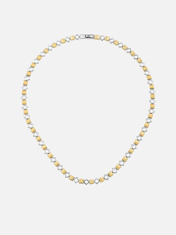X STUDIO Silhouette Necklace – Gold/Silver, ön görünüm