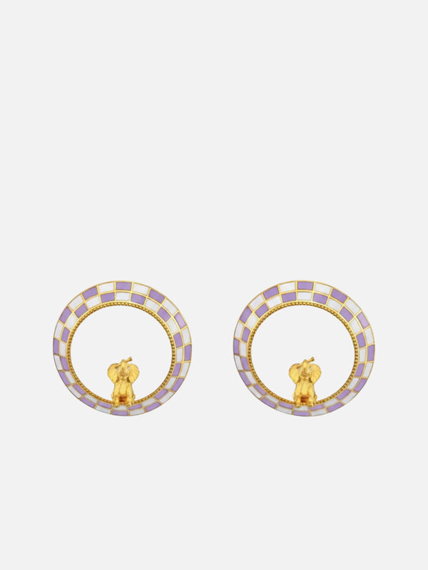 PIA YULI SAN FRANCISCO, Joy Küpe - Mor/Beyaz, KÜPE, shopi go'da!