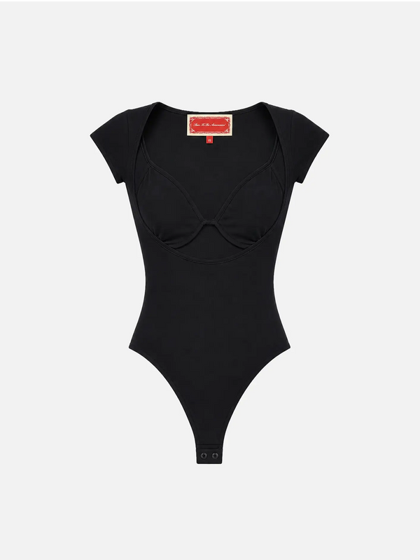 SOON TO BE ANNOUNCED The Keyhole Bodysuit - Black - BODYSUIT
