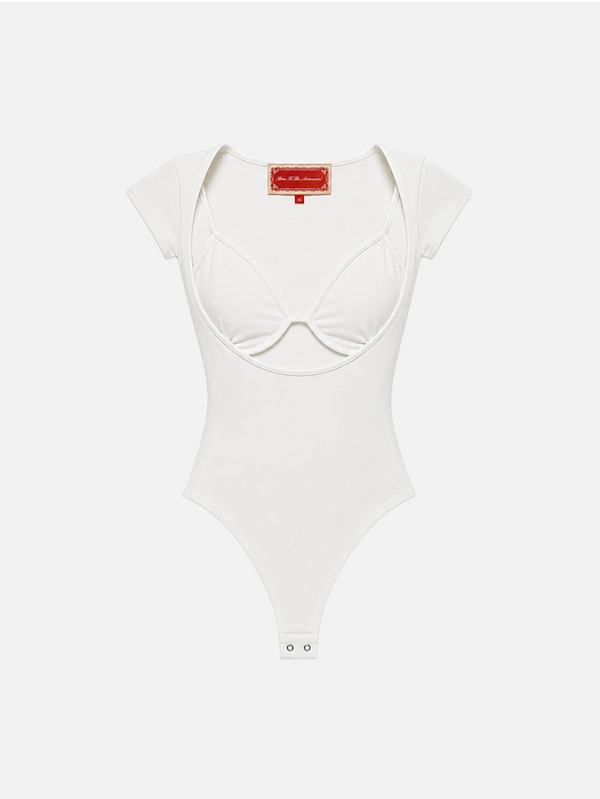 The Keyhole Bodysuit - White