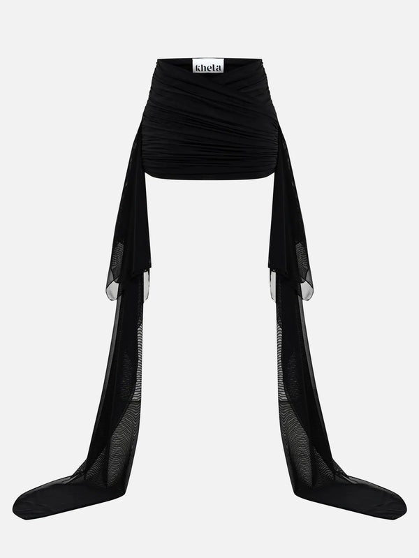 KHÉLA Seven Deadly Sips Skirt - Black - Skirts ETEK