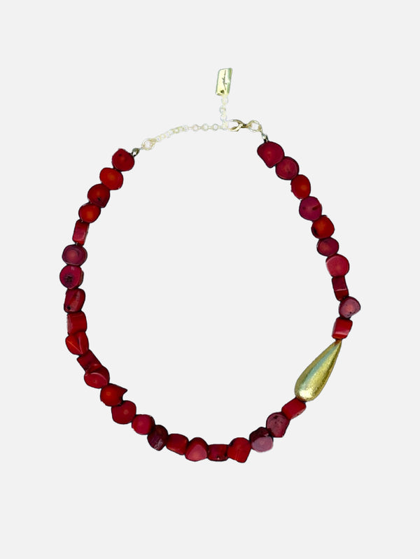 LA PLUIE JEWELLERY, Red Goccia Necklace, KOLYE, shopi go'da!