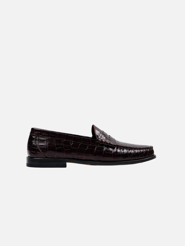 KUNDURA Crocodile Penny Loafer No.2 - Flats AYAKKABI