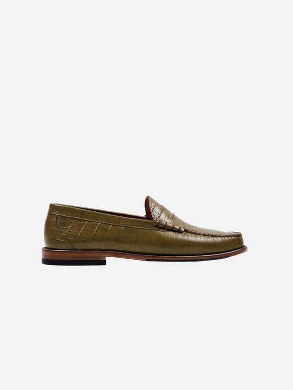 KUNDURA Crocodile Penny Loafer - Flats AYAKKABI