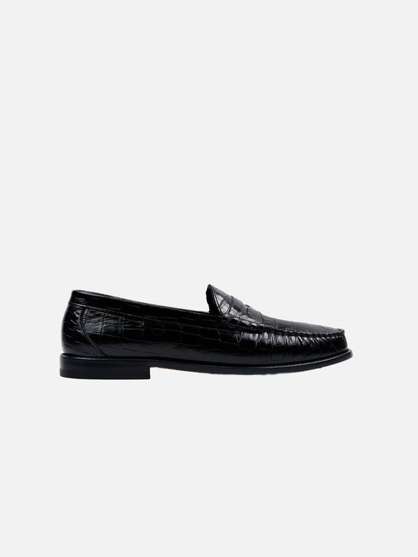 KUNDURA Crocodile Penny Loafer No.3 - Flats AYAKKABI
