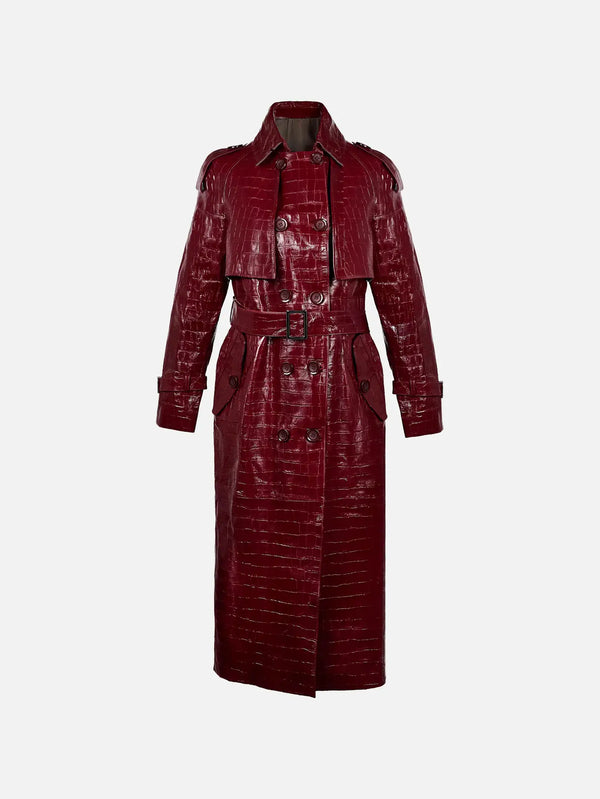 KUNDURA Killer Trençkot No.2 - Bordo - Trench Coats TRENCHCOAT