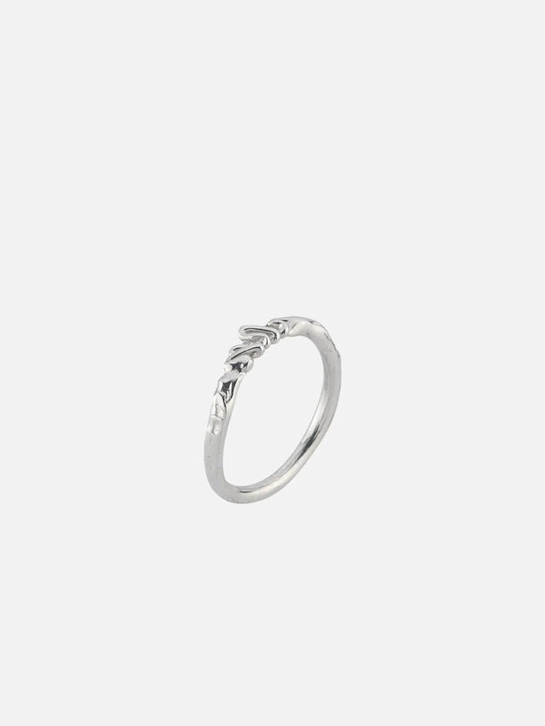 JEWELS FOR JOY Lima Stacker Ring – gümüş, yan görünüm