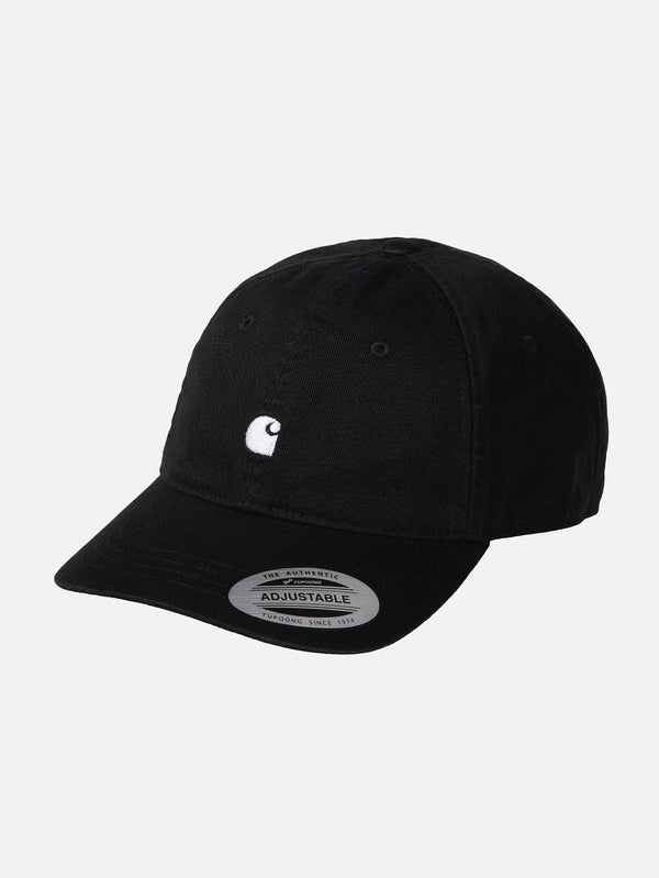 CARHARTT WIP, Madison Logo Cap - Black/White, ŞAPKA, shopi go'da!