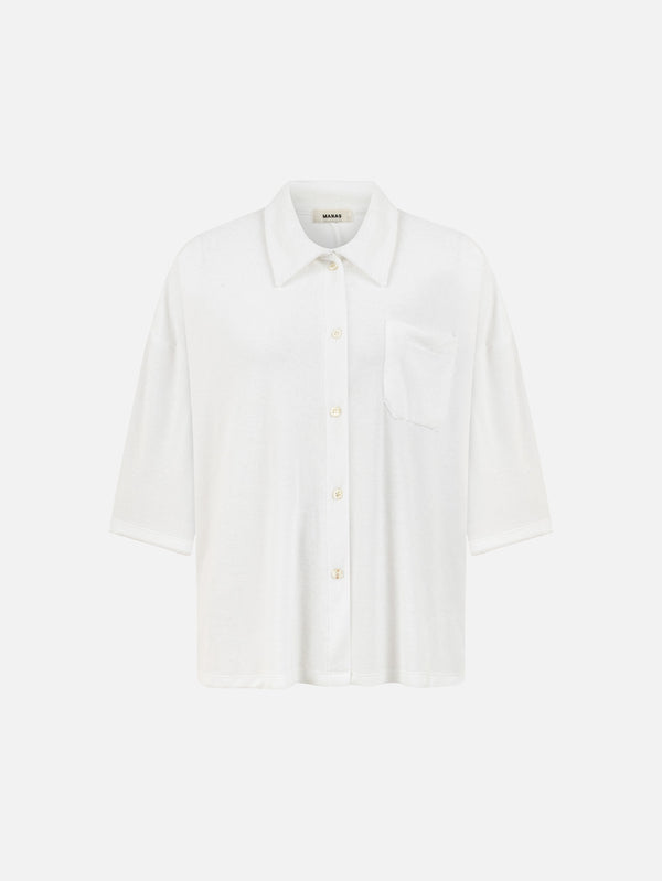 MANAS STUDIO - GÖMLEK - Syra Shirt - Ecru - shopi go'da!.