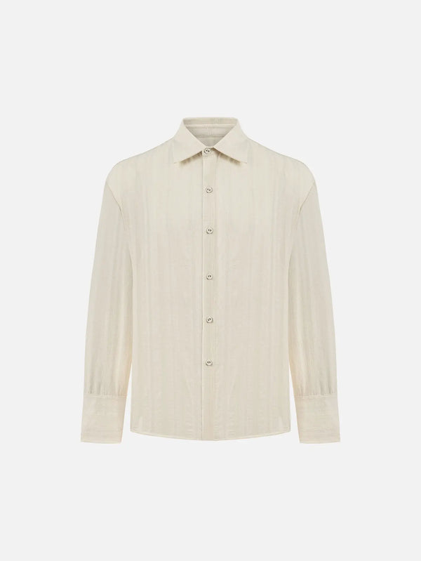 MANAS STUDIO Callix Shirt - Cream - Uncategorized GÖMLEK