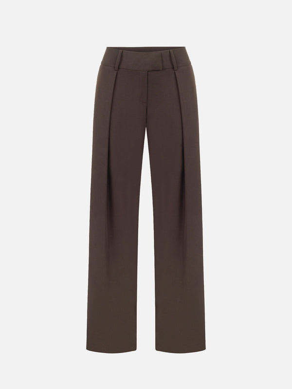 MANAS STUDIO - PANTOLON - Nox Pants - Brown - shopi go'da!.