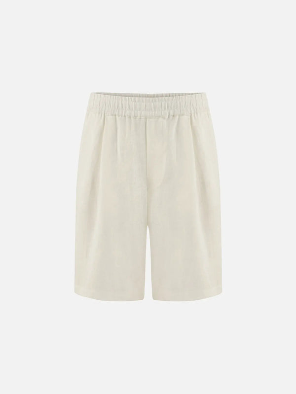 MANAS STUDIO Soren Shorts - Ecru - Uncategorized ŞORT