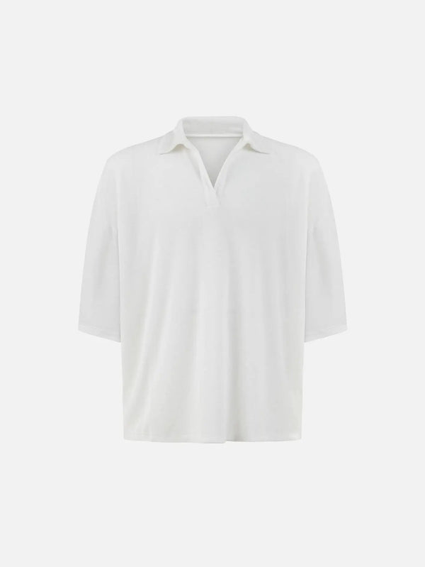 MANAS STUDIO Zyra Top - Ecru - Uncategorized T-SHIRT