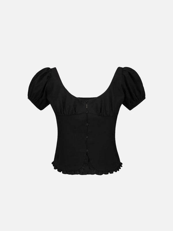 MI MAGIC LOVE Mar Black Top - Uncategorized BLUZ