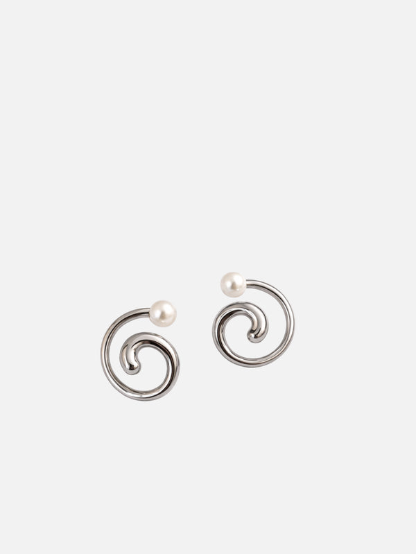 MAREE - KÜPE - Double Magic Earrings - Silver - shopi go'da!.