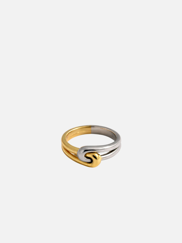 MAREE - YÜZÜK - Harmonia Ring - Silver/Gold - shopi go'da!.
