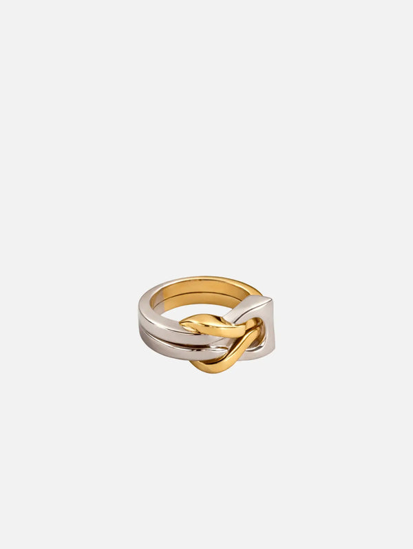 MAREE Portofino Ring - Silver/Gold - Rings YÜZÜK