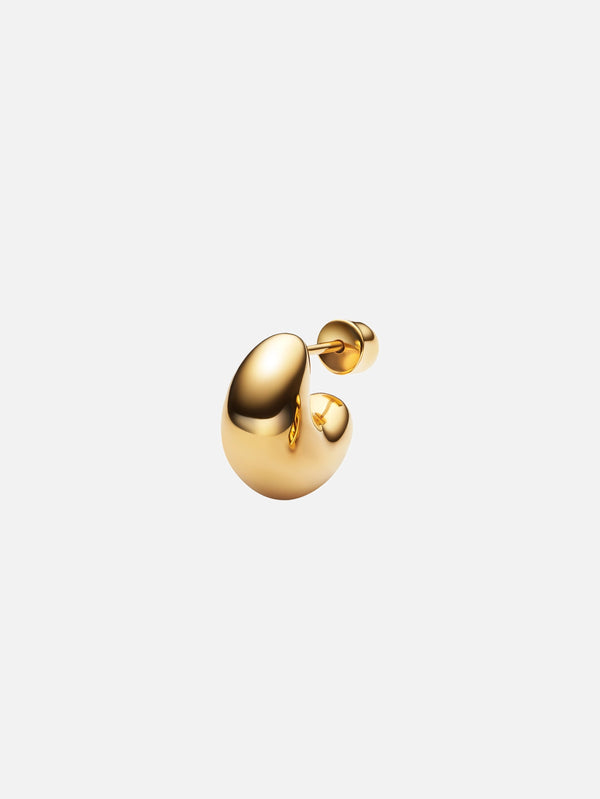 MARIA BLACK - KÜPE - Tryvann Pillow Earring - Gold - shopi go'da!.