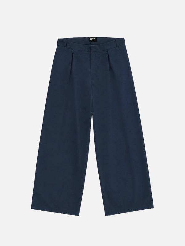 Kamakura Double Pleated Pants - Navy Blue