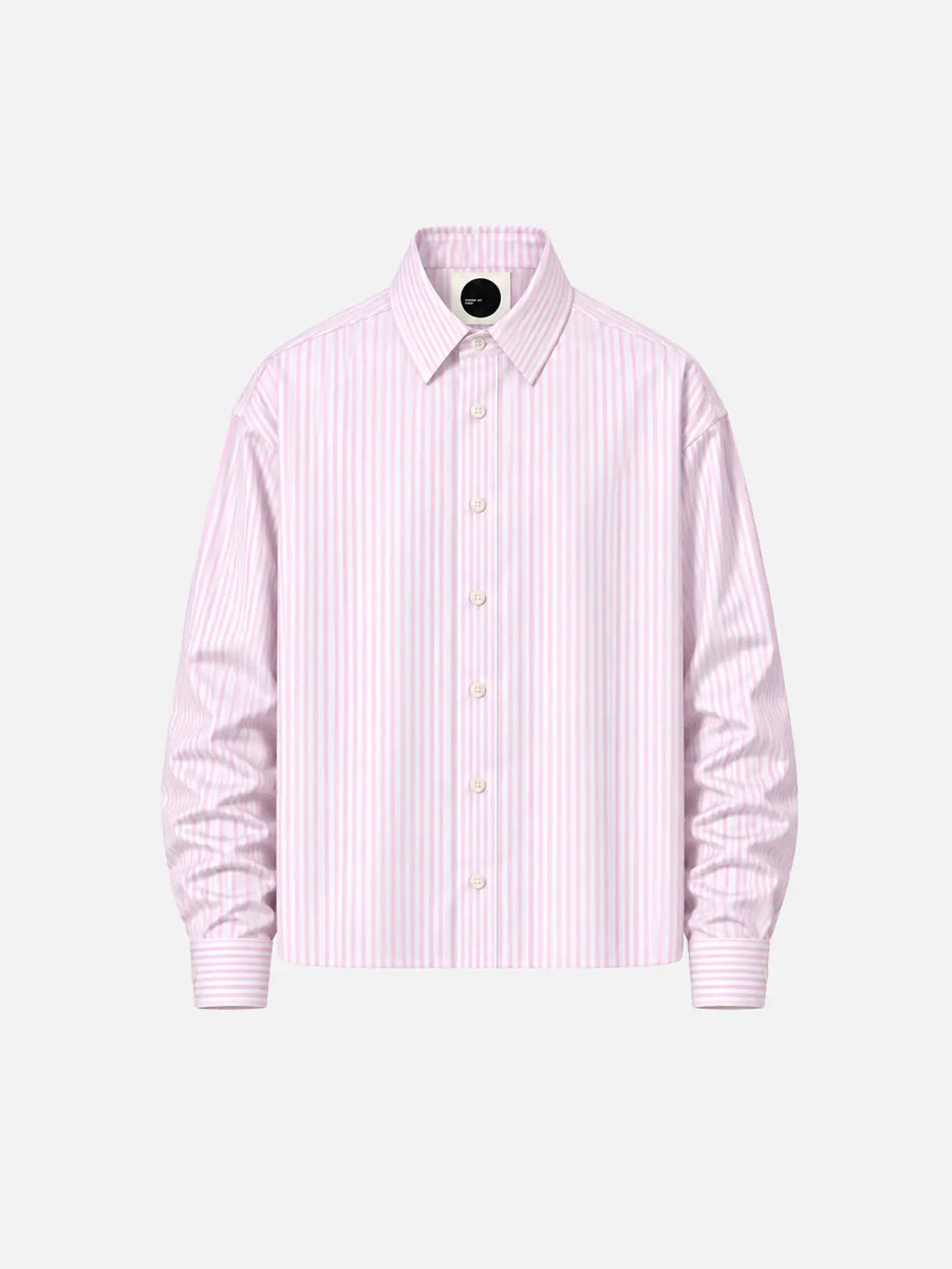 Meguro Regular Shirt - Pink & White