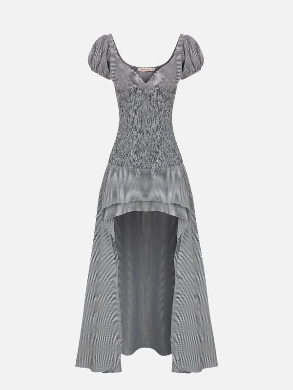 Merida Black Gingham Dress