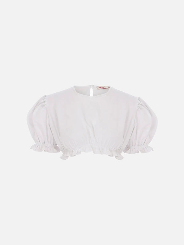 MI MAGIC LOVE Mimi Crop Top - White - Uncategorized BLUZ