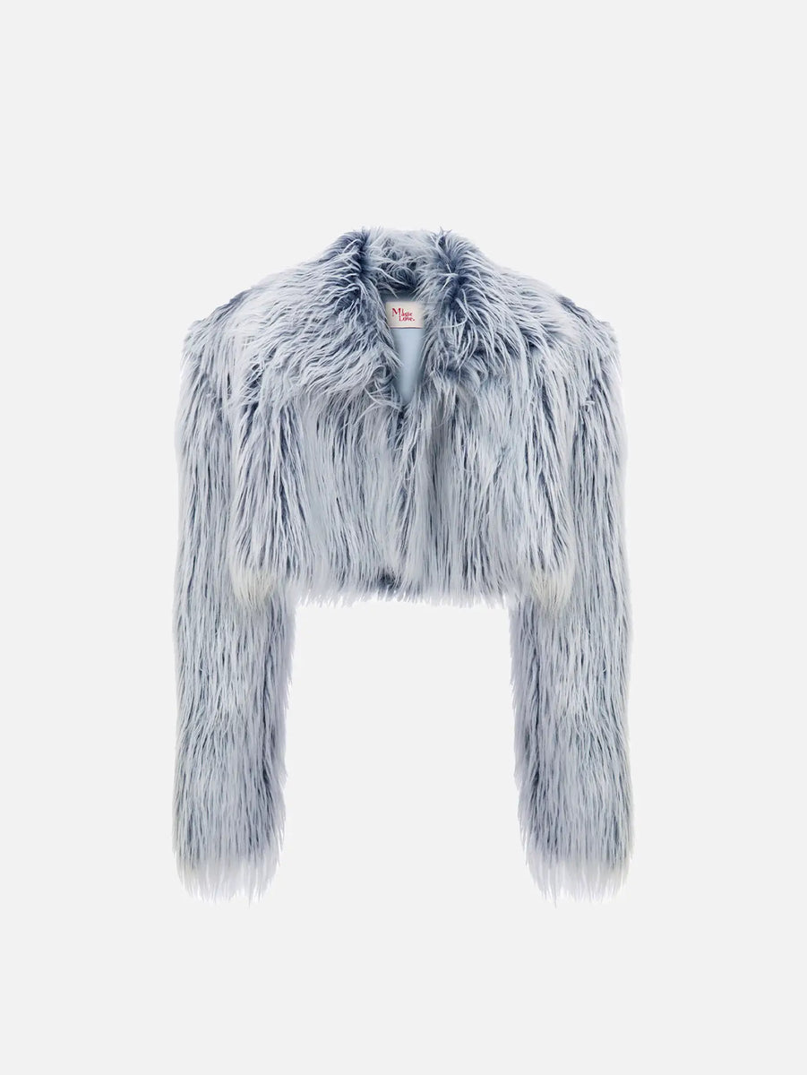 Rare Fur Jacket - Ice Blue