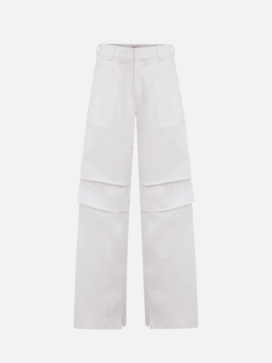 Mimi Cargo Trousers - White