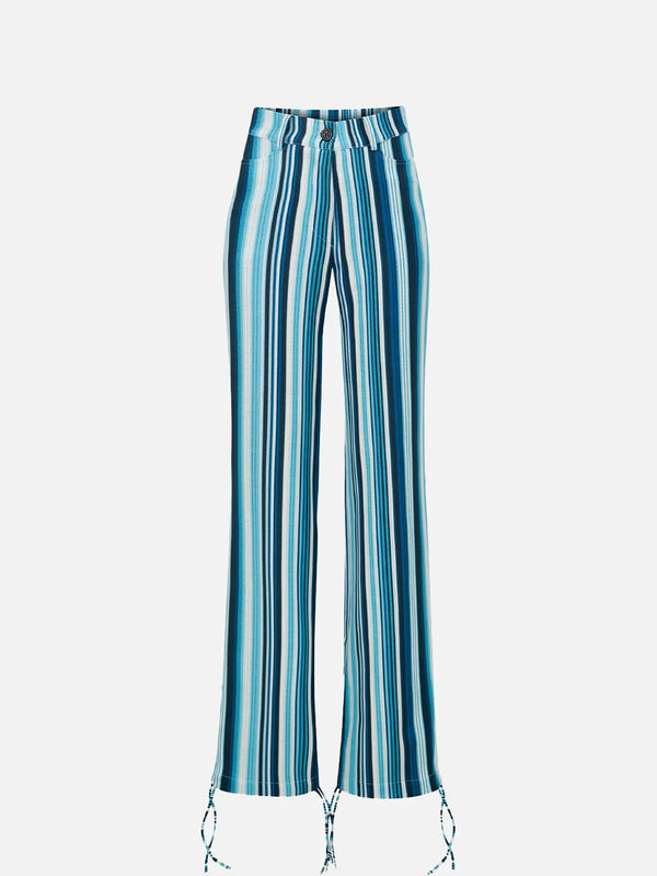 MI MAGIC LOVE Jodie Trousers - Blue Striped - Uncategorized PANTOLON